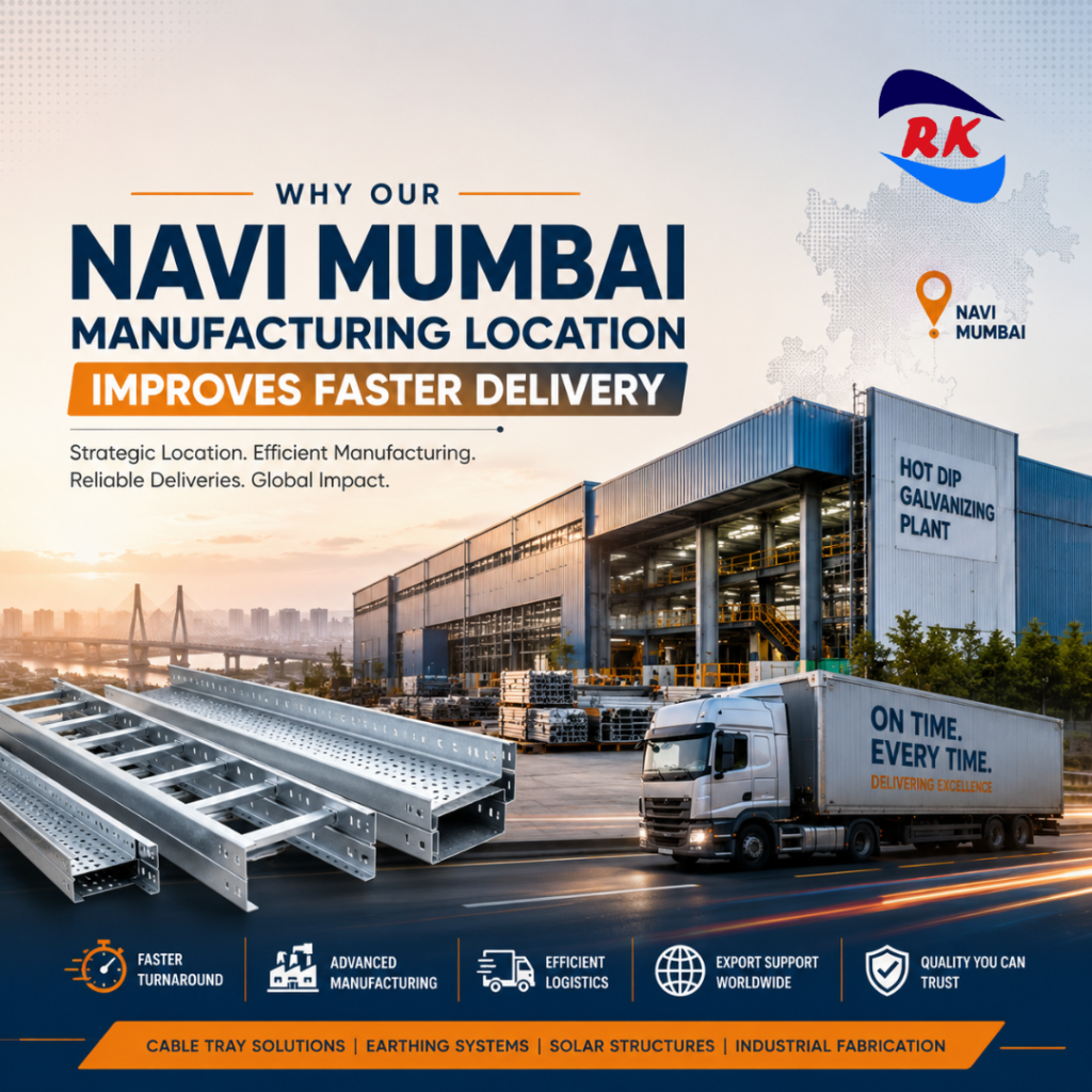 Hot Dip Galvanized Cable Tray Manufacturer in India by RK Engineering