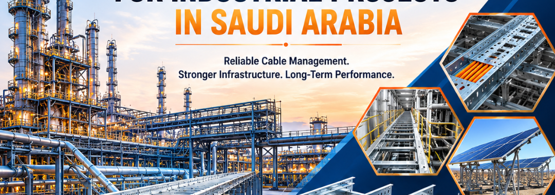 Cable Tray Requirements for Industrial Projects in Saudi Arabia - HDG Cable Tray Solutions by RK Engineering