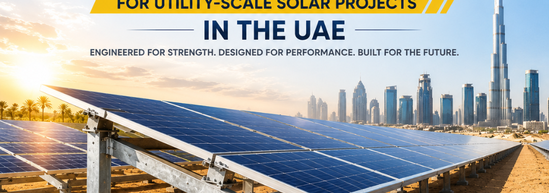 Solar Mounting Structure UAE for Utility-Scale Solar Projects