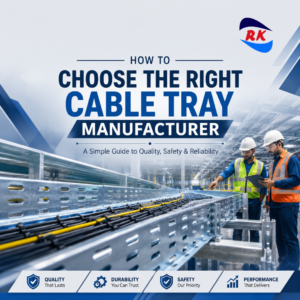 Cable Tray Manufacturer - Hot Dip Galvanized Cable Tray by RK Engineering
